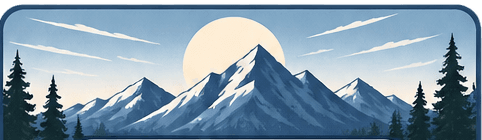 Mountain artwork used on the performance cards